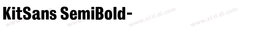 KitSans SemiBold字体转换